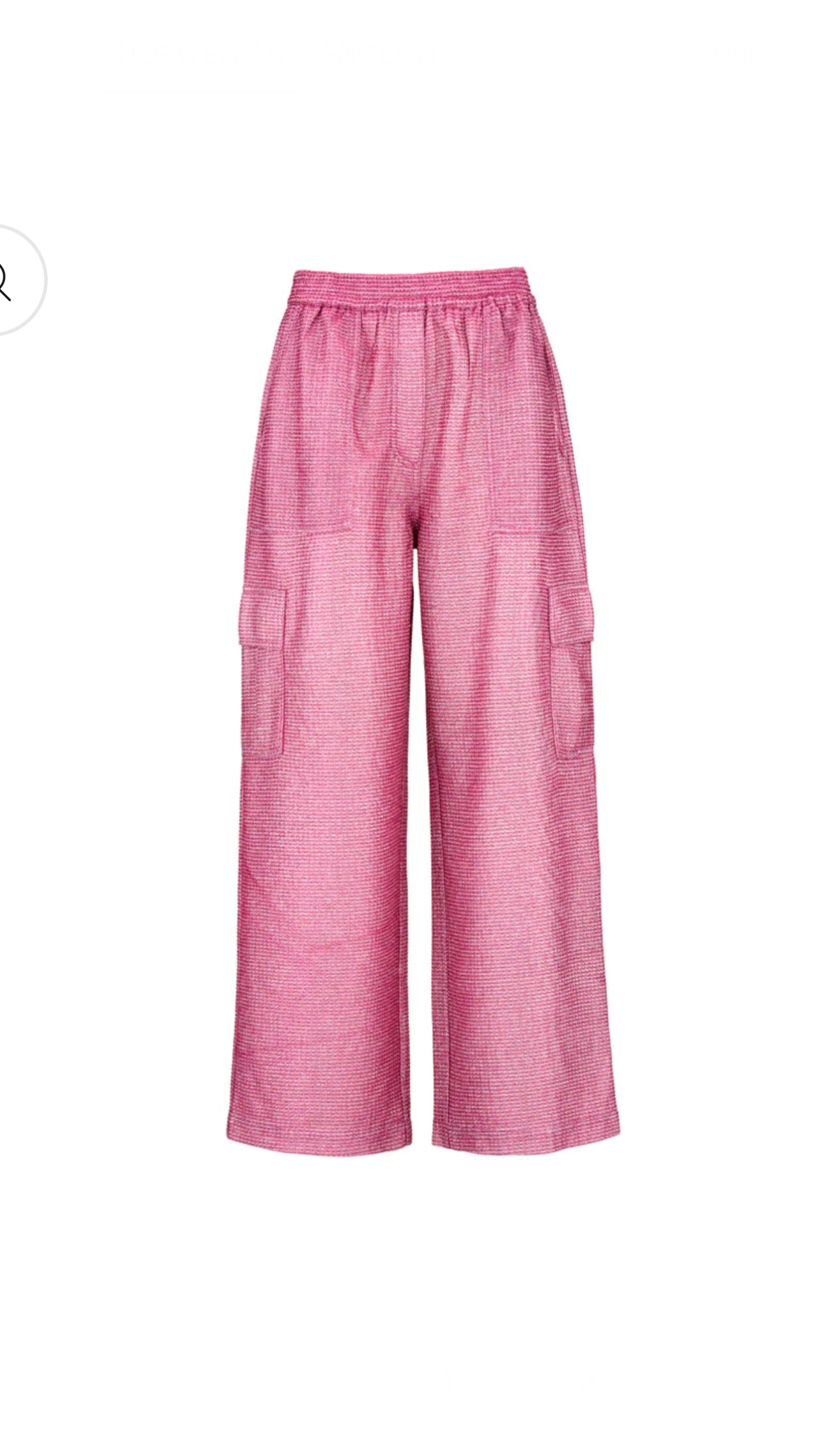 Dawn & Dare Pink metallic Cargo Pants