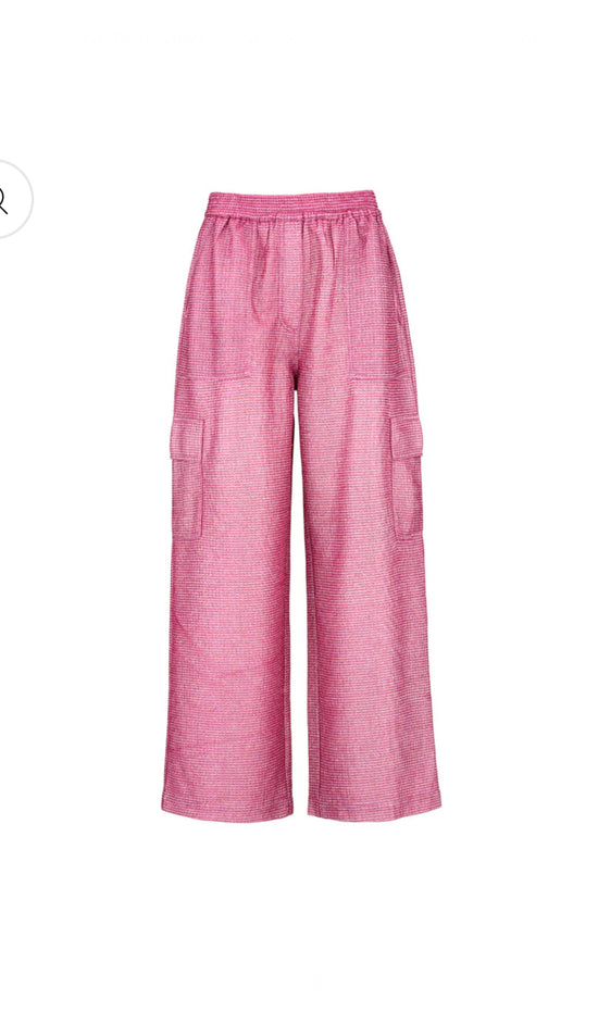 Dawn & Dare Pink metallic Cargo Pants