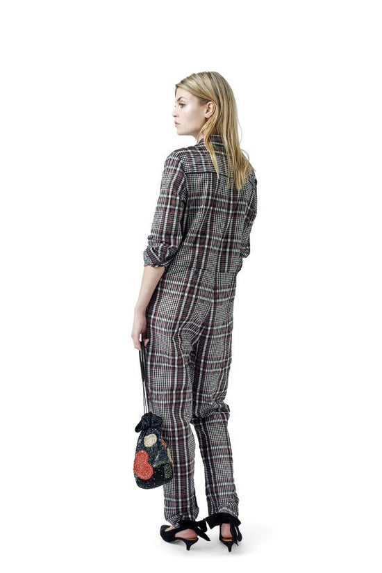 Ganni Seersucker Jumpsuit