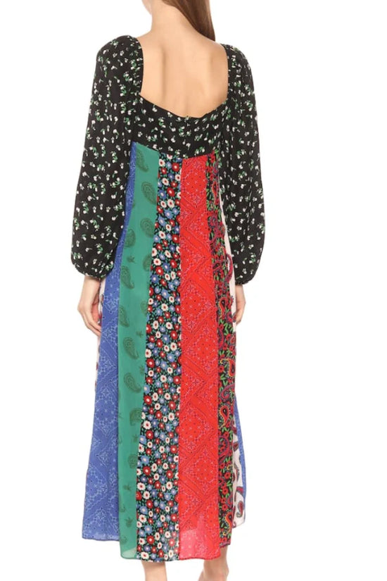 Rixo Silk Panel Dress - nwt