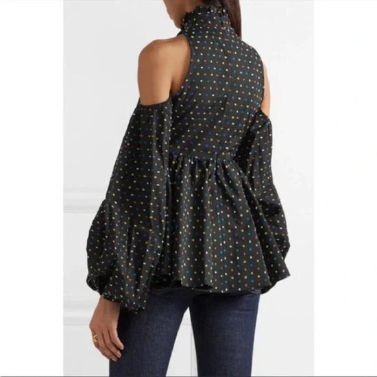 Caroline Costas Balloon Sleeve Top