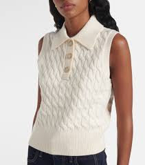 Frame Cable Knit Tank