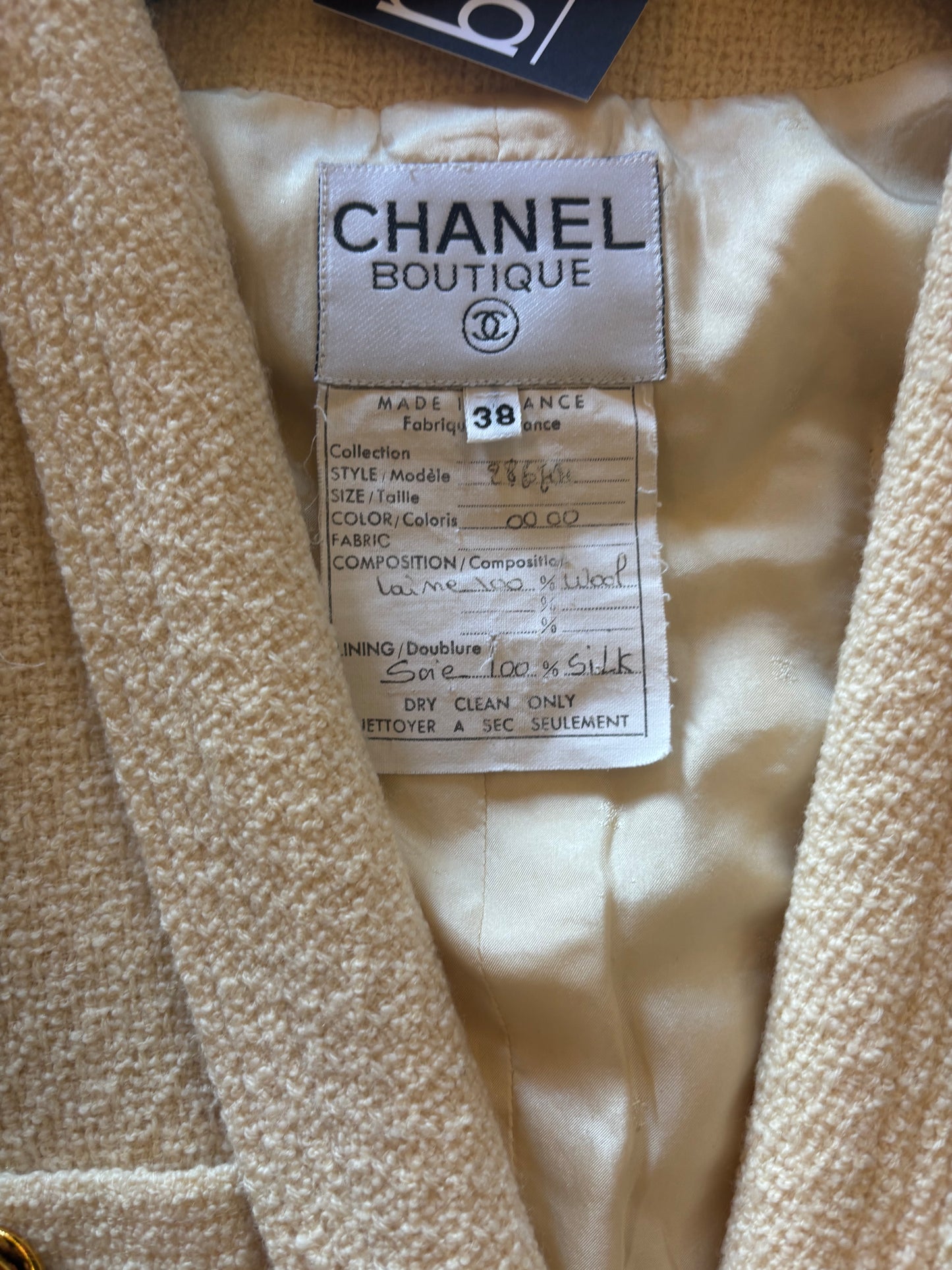 Vintage Chanel Cream Blazer
