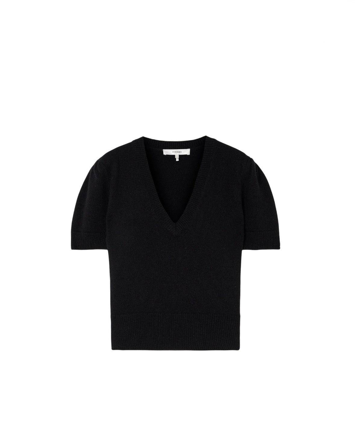 Frame Black Cashmere V Neck Jumper