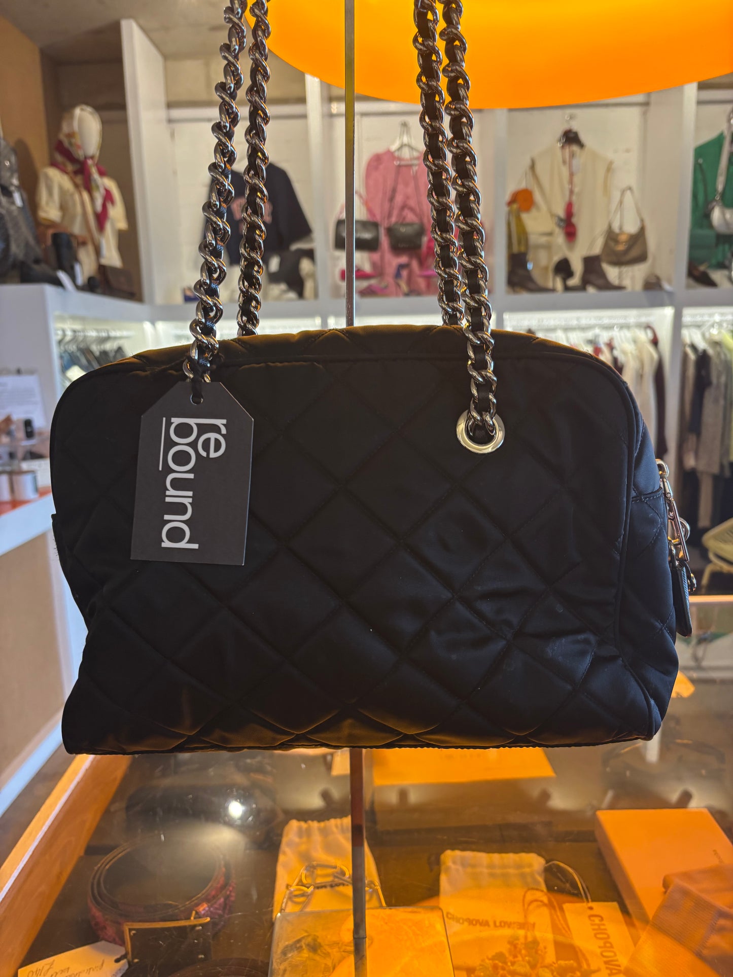 Prada Black Nylon Shoulder Bag