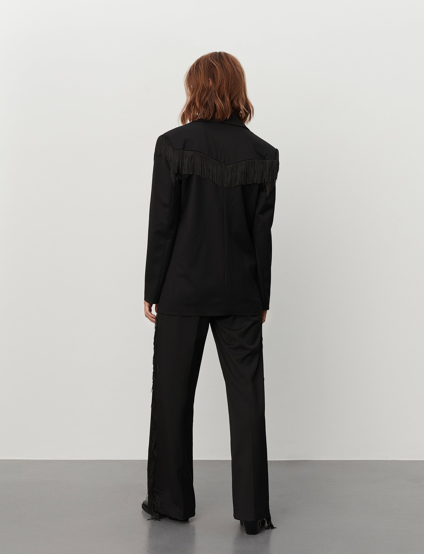 2nd Day Black Fringed Blazer