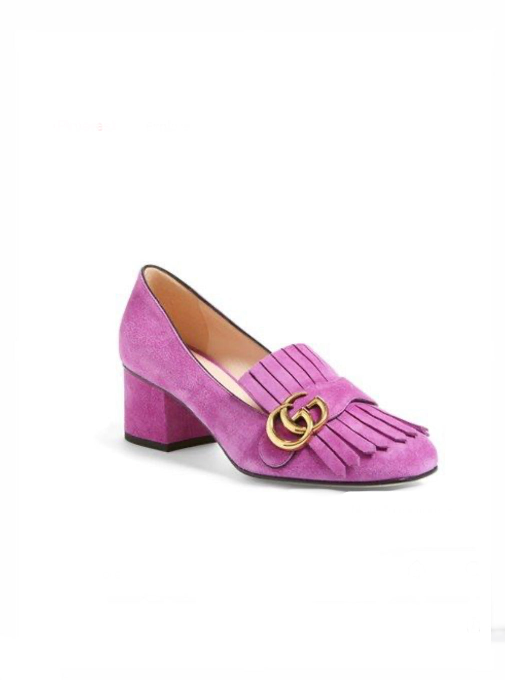 Gucci Lilac Suede Loafers