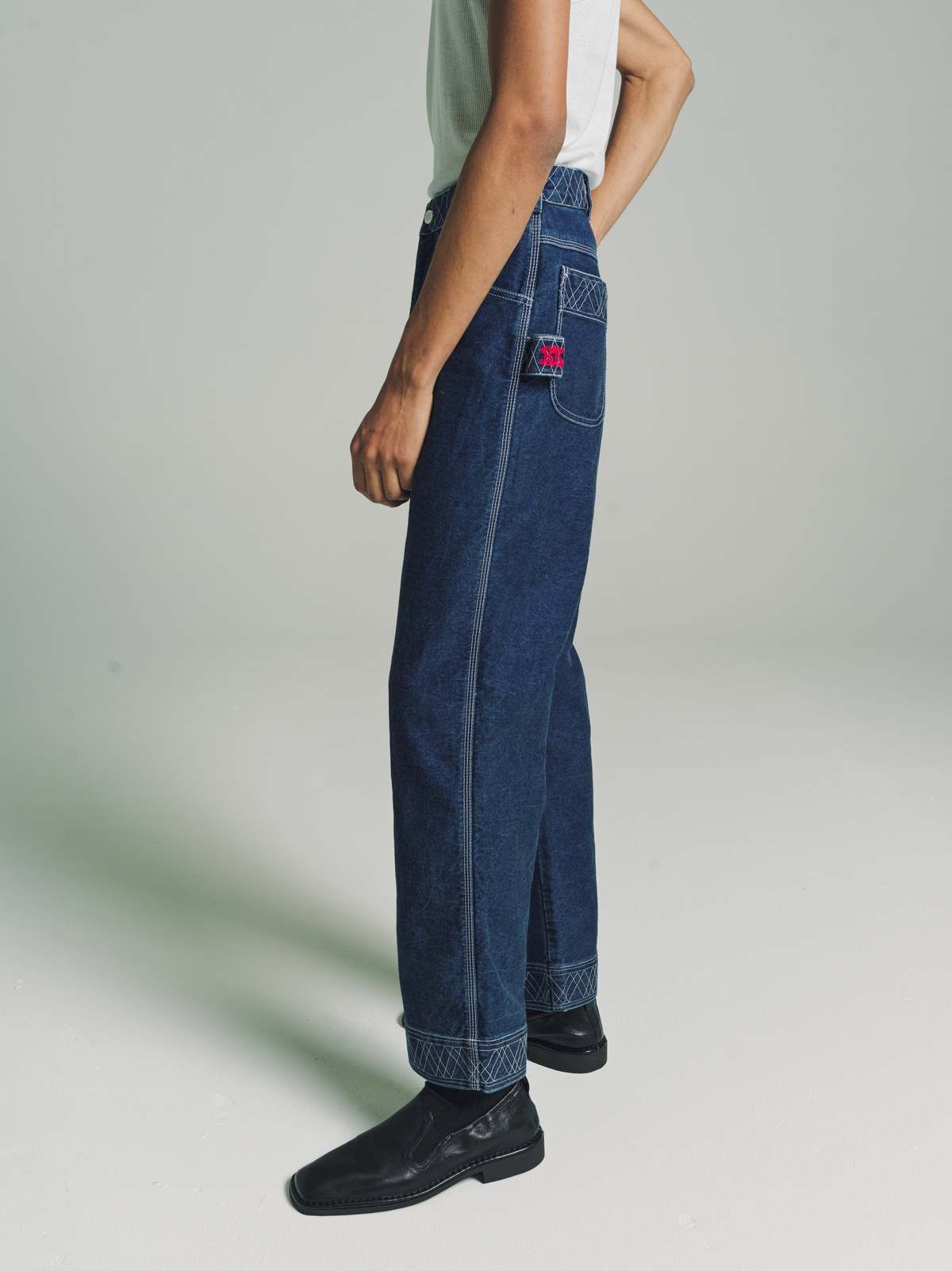 Bode Embroidered Jeans