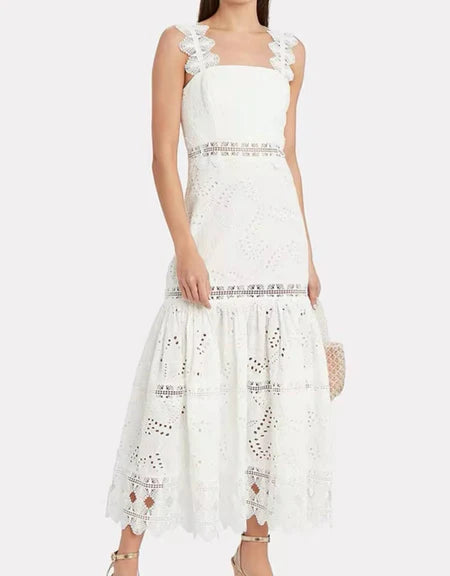 Waimari White Lace Dress
