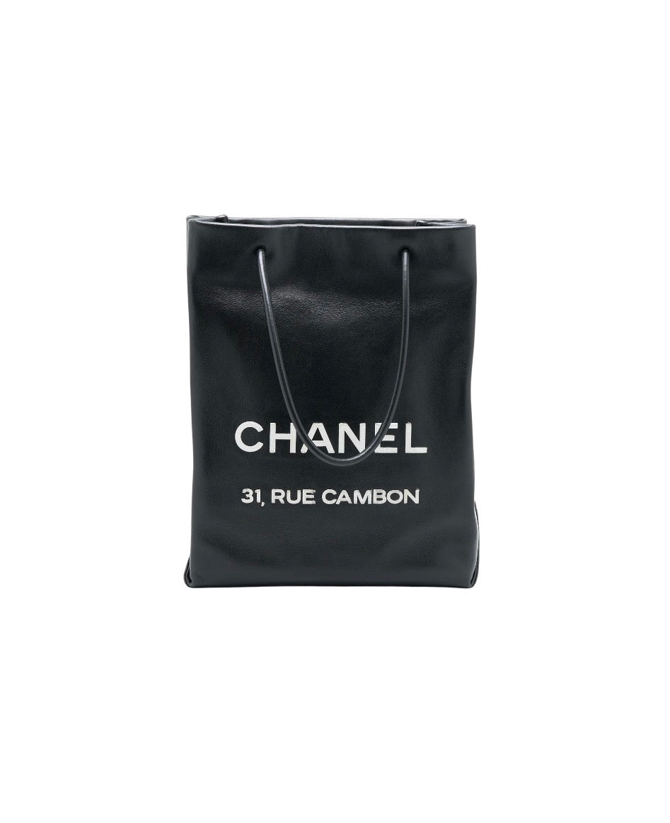 Chanel 2009 Rue Cambon Leather Tote Bag