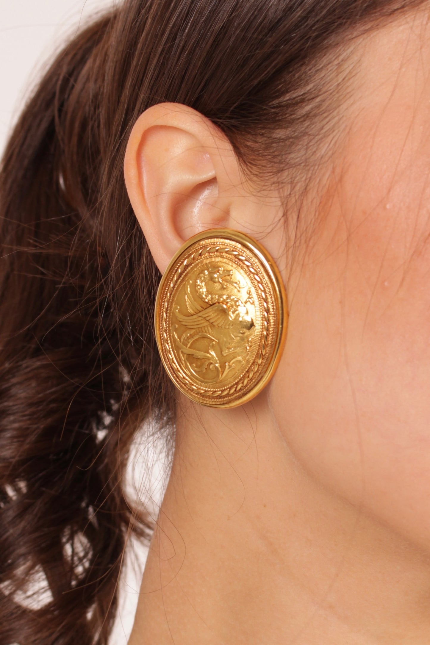 Gian Franco Ferre Oversized Earrings