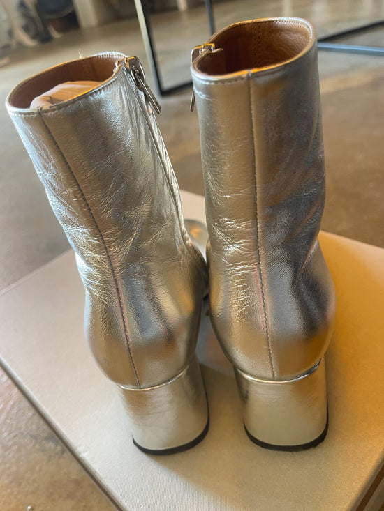 Marni Silver Ankle Boots