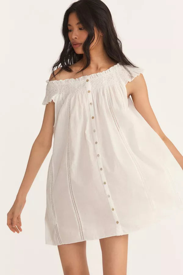 LoveShackFancy White Finchley Dress