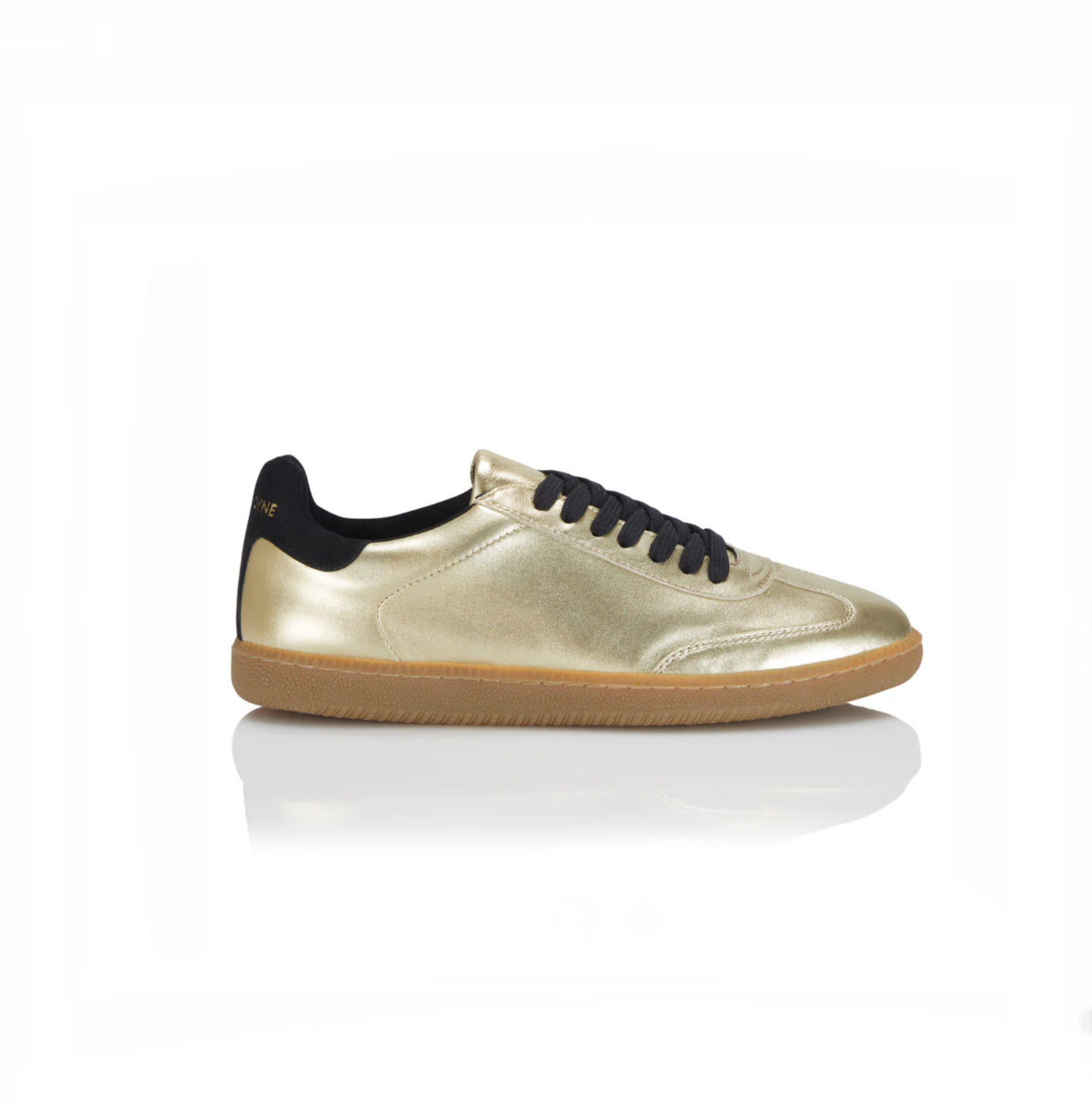 Nicki Hoyne Gold Sporty Trainers - New - Current Season