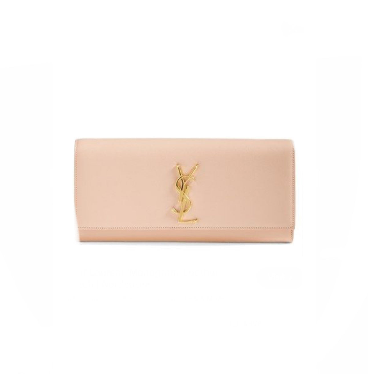 Saint Laurent Cassandra Blush Clutch