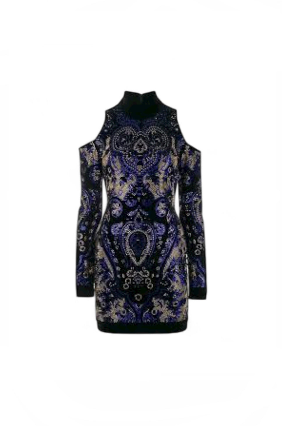 Balmain Embellished Velvet Dress