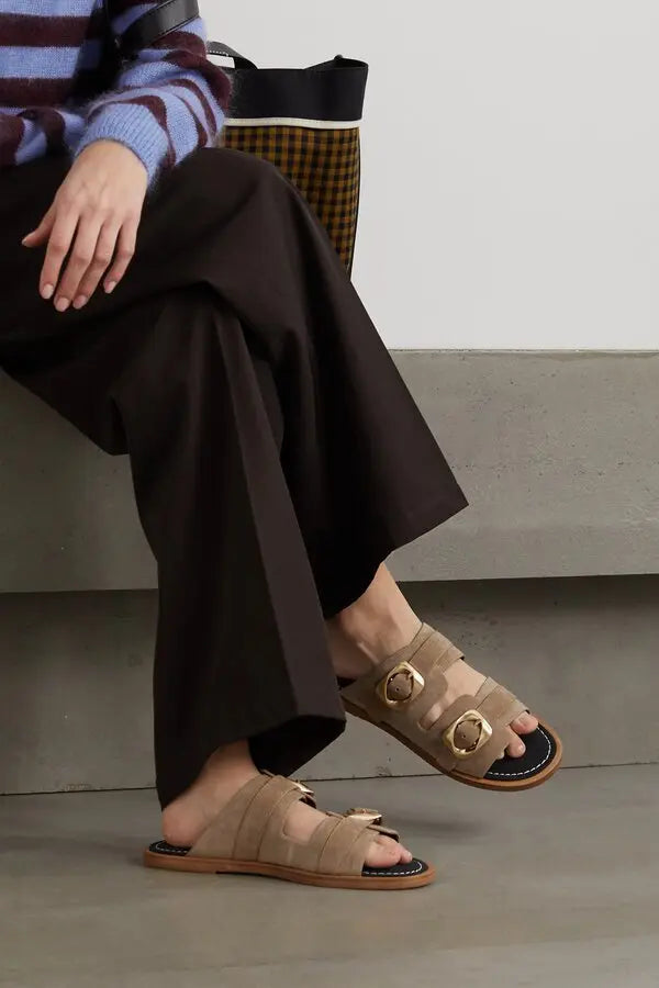 Rag & Bone Suede Trinity Slides