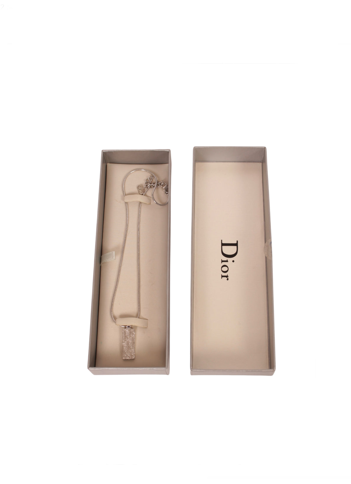 Dior Galliano era Reversible Silver Necklace