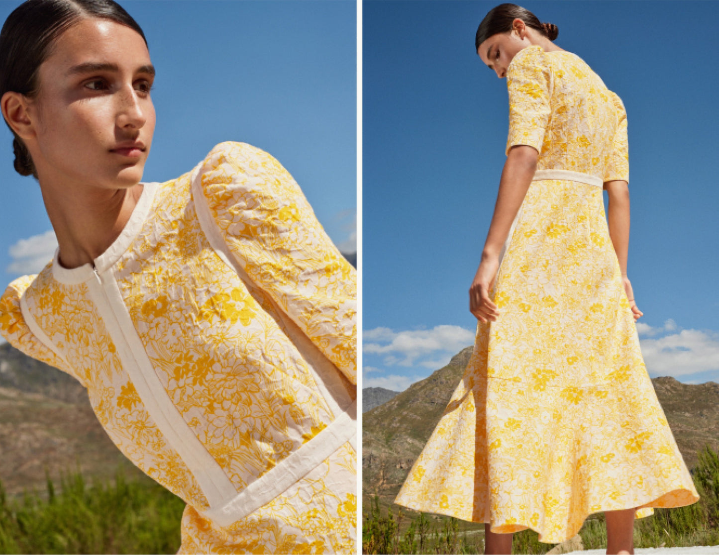 Me+Em Yellow Floral Dress