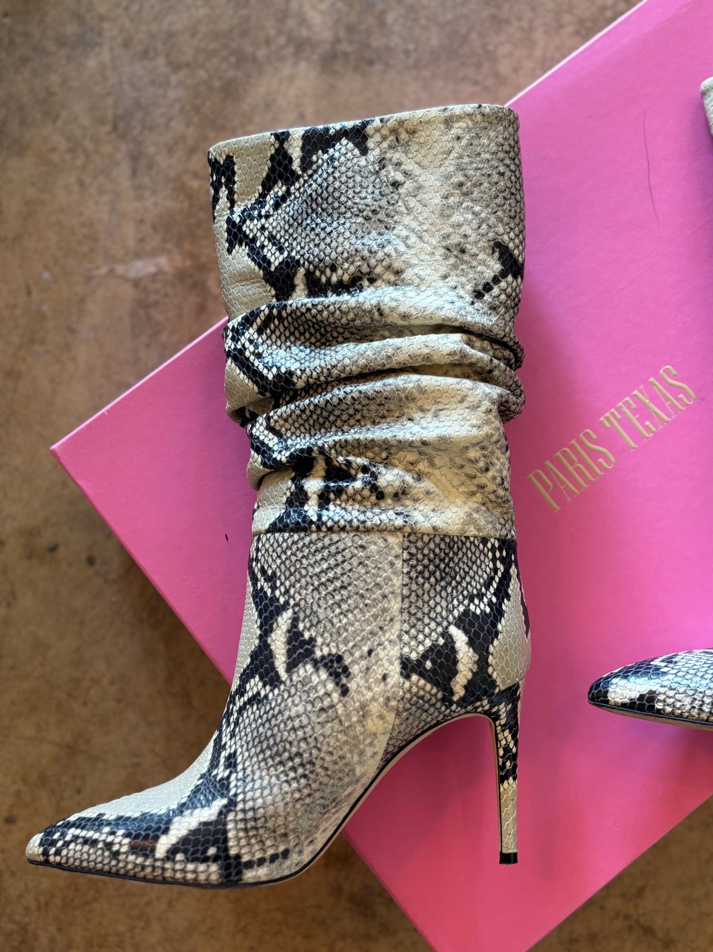 Paris Texas Snake Slouch Boots
