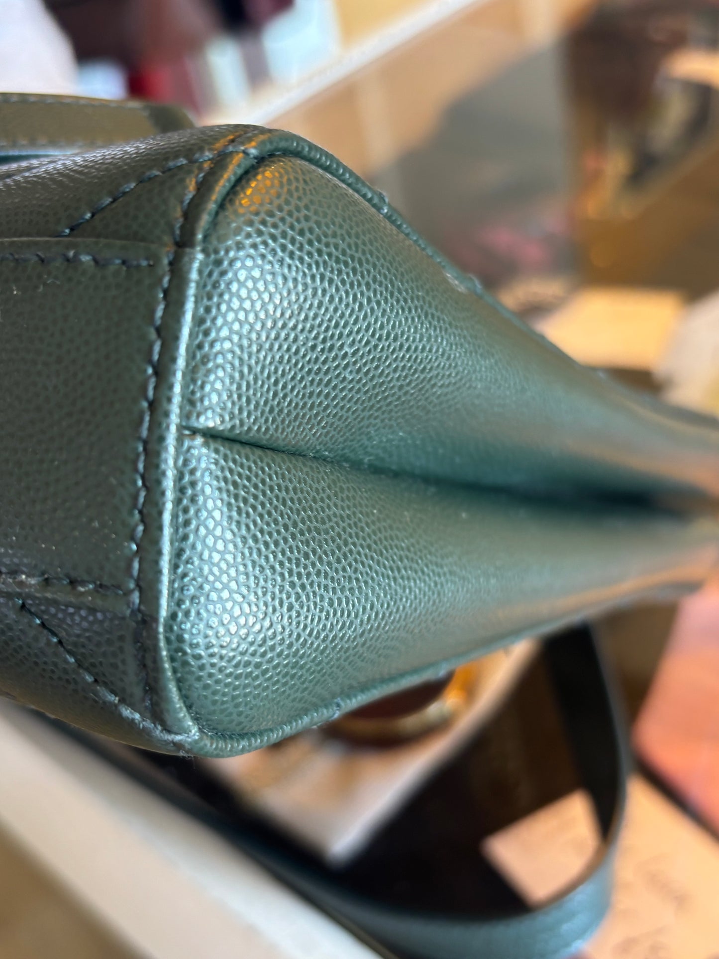 Saint Laurent Forest Green Tribeca Bag