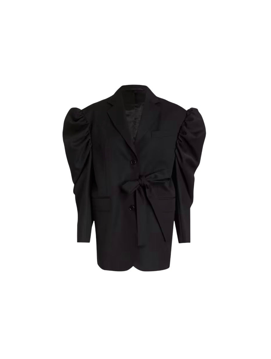 Simone Rocha black Bow Cut Out Jacket