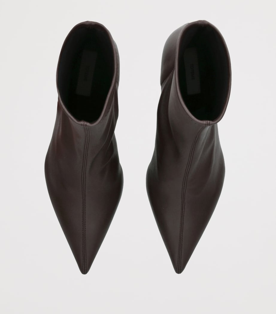 Toteme Brown Stretch Leather Boots