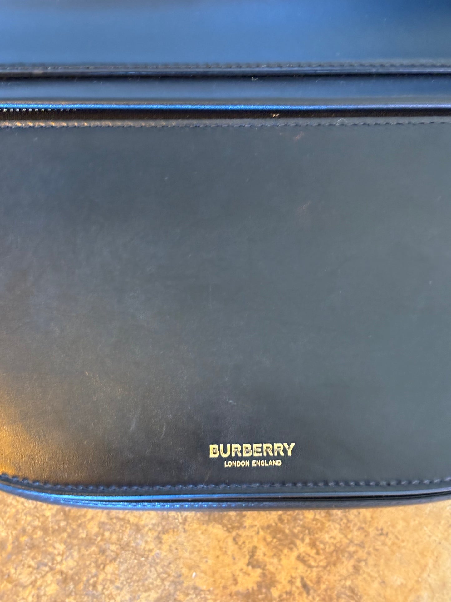 Burberry Olympia Black Leather Bag