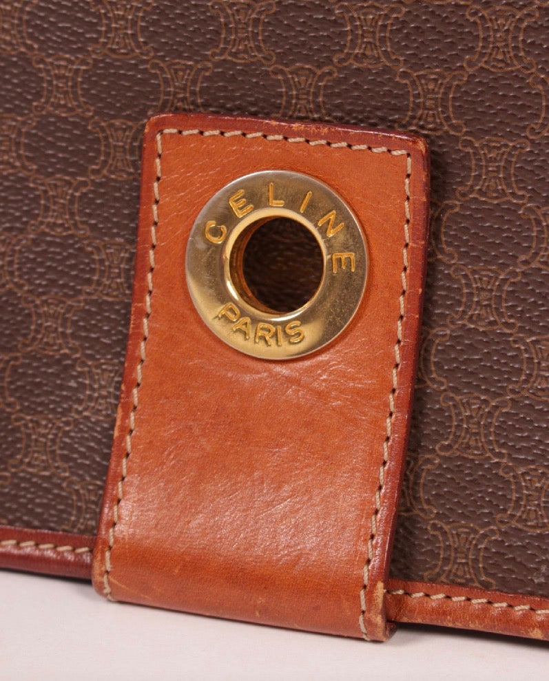 Vintage Celine Macadam Crossbody Bag