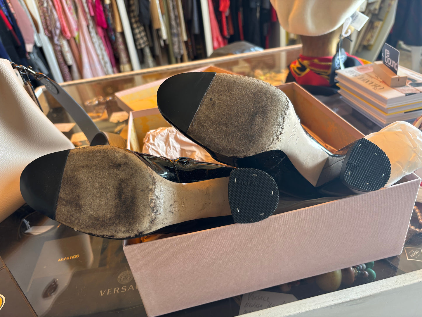 MiuMiu Black Patent Shoes