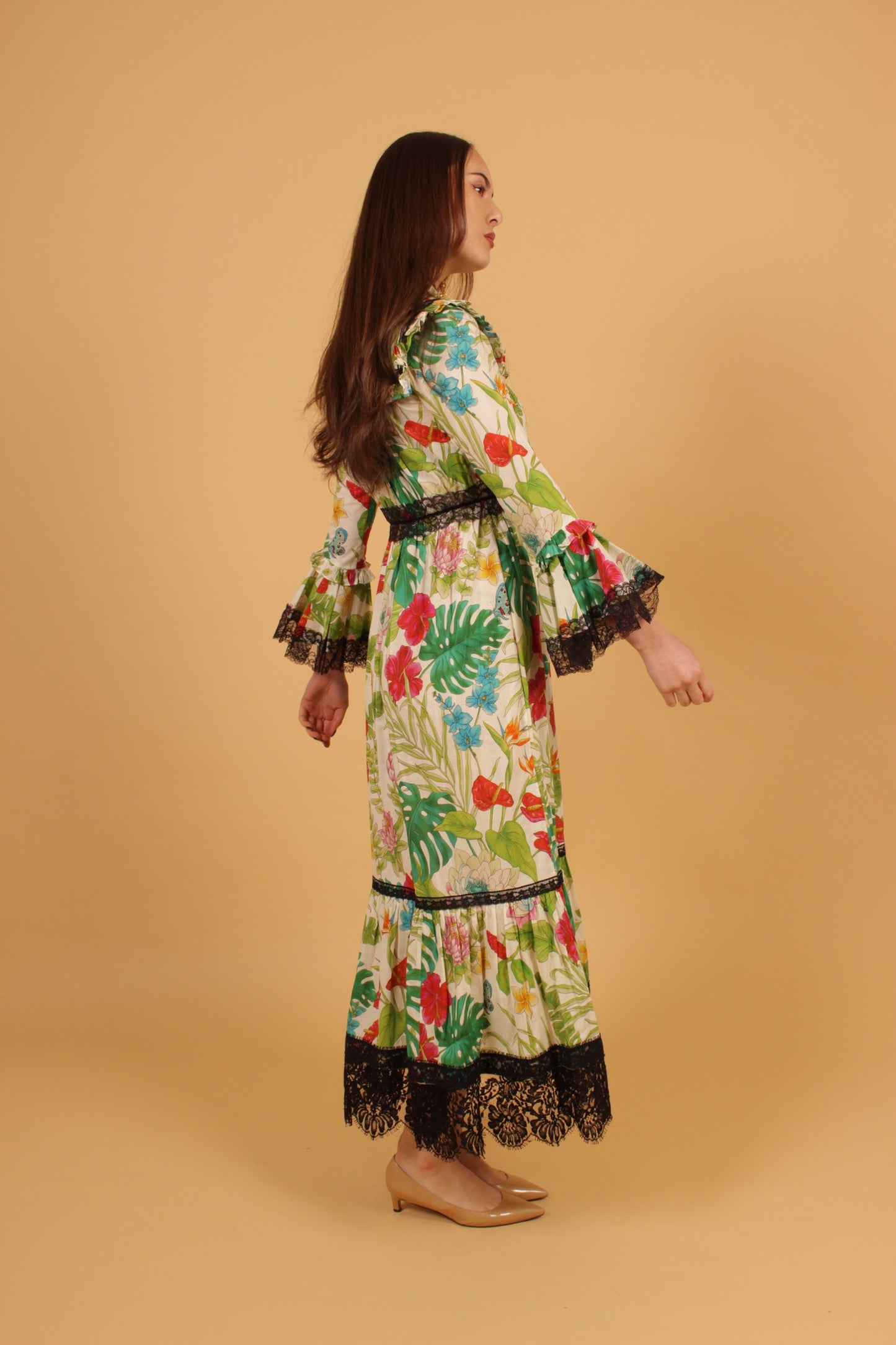 Gucci Tropical Print Dress