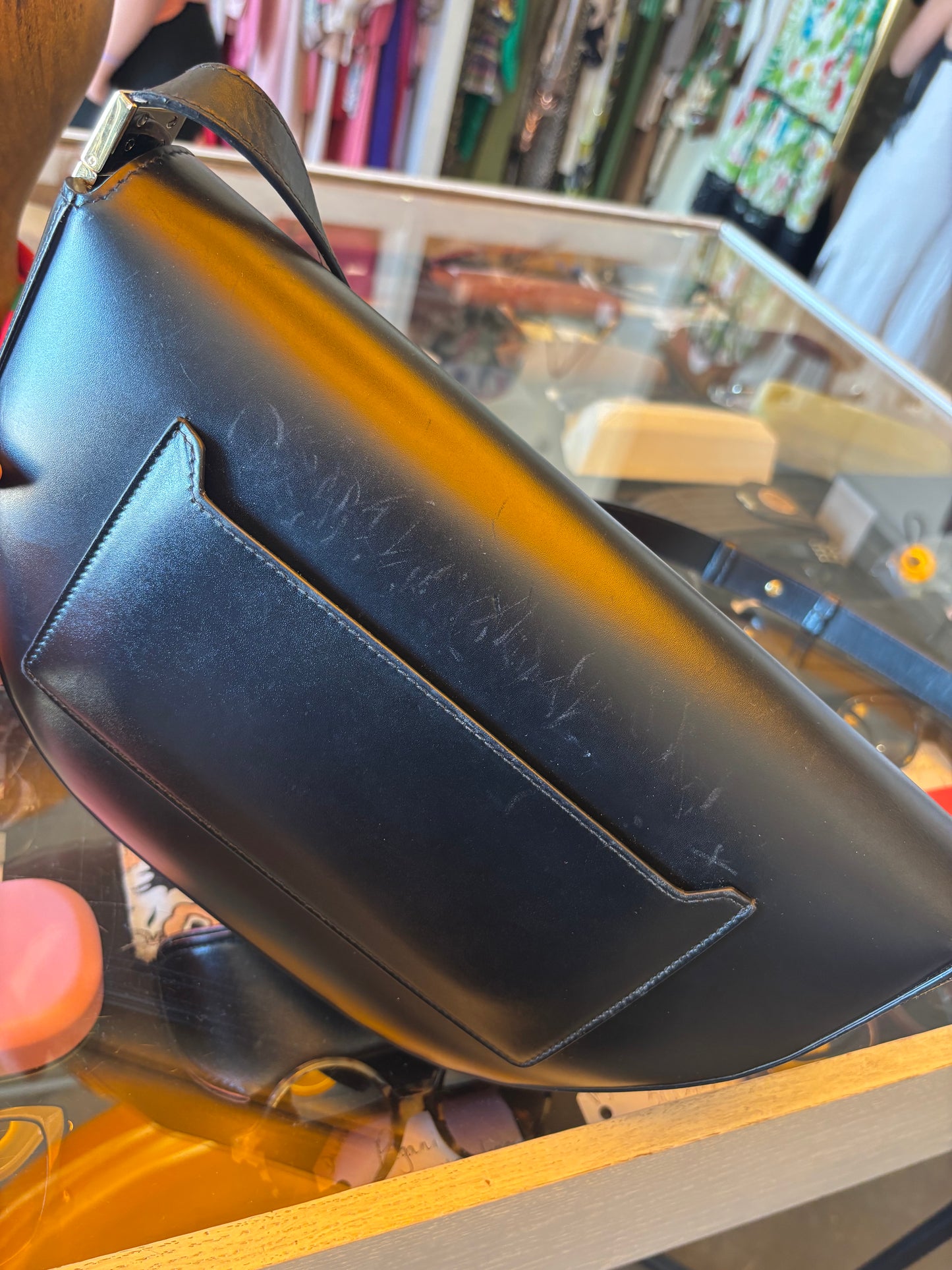 Burberry Olympia Black Leather Bag