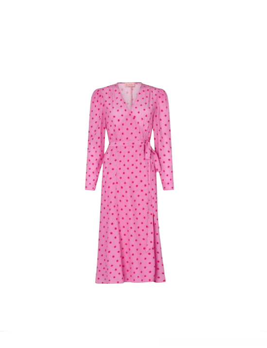 Kitri Pink Wrap Dress