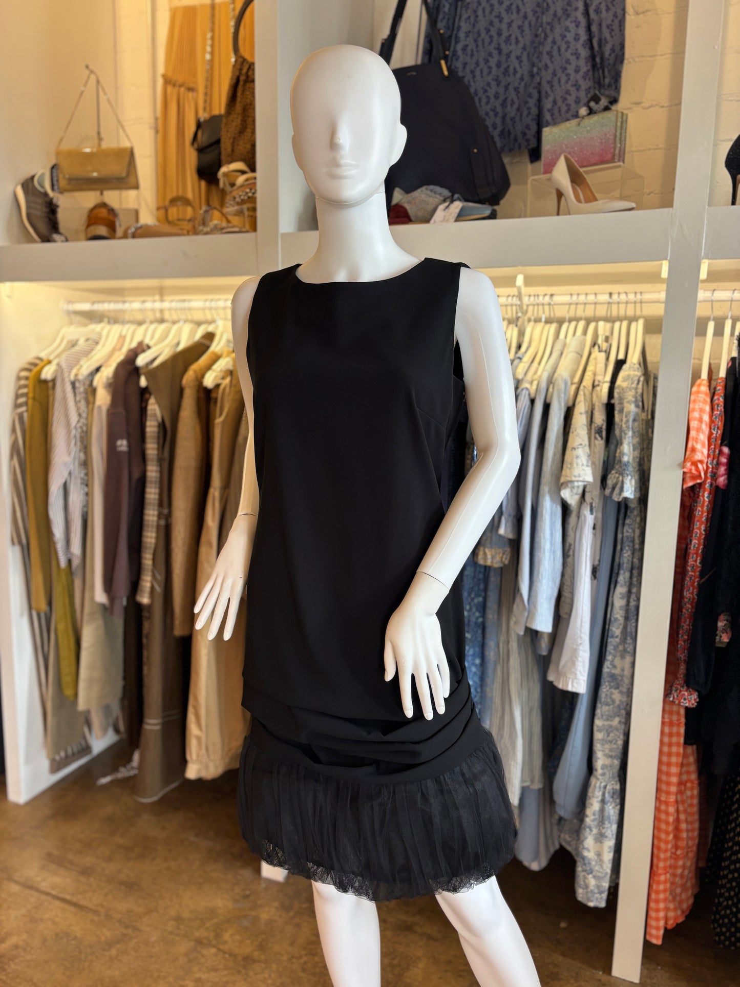 Moschino Cheap and Chic Black Bubble Hem Dress