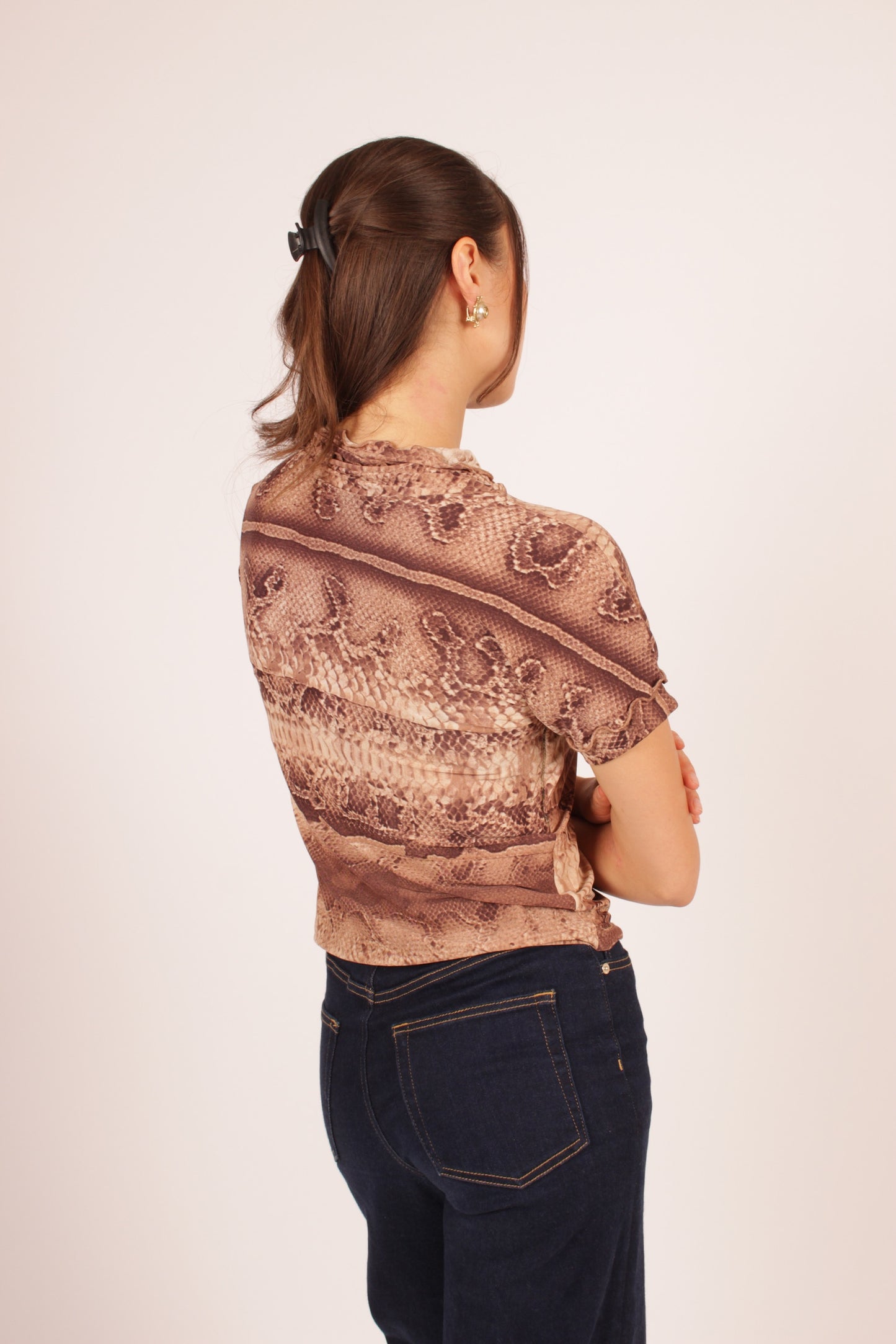 Vintage Just Cavalli Snakeskin Top