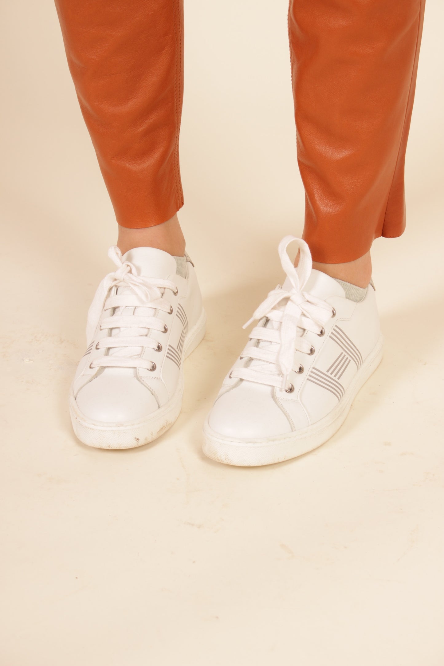 Hermes Silver H Trainers