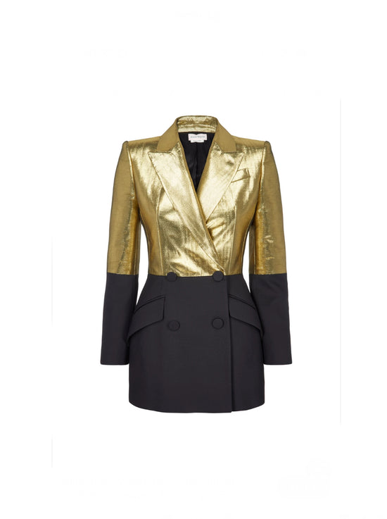 Alexander McQueen Gold and Black Blazer