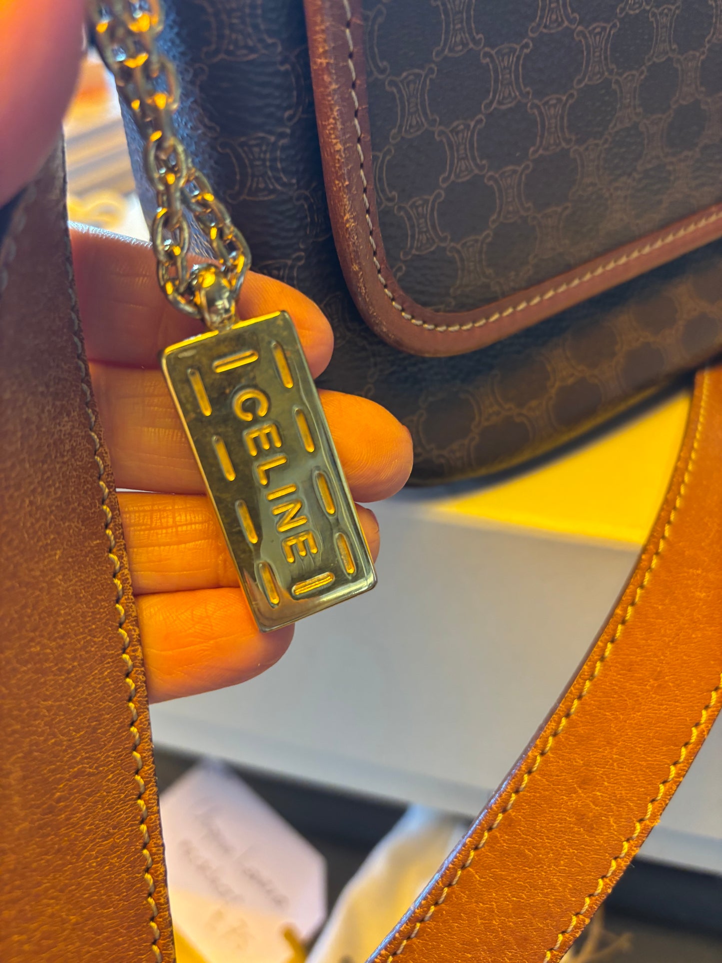 Vintage Celine Macadam Crossbody