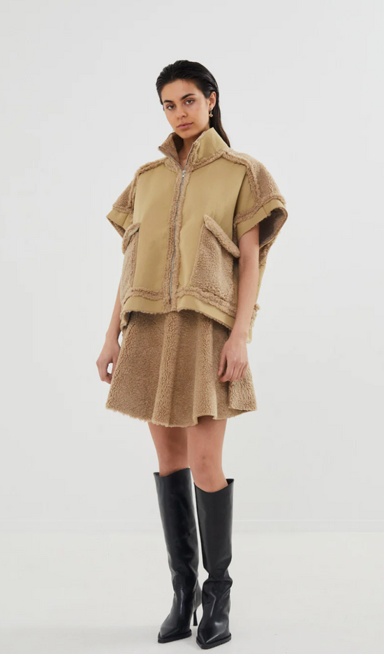 Rabens Saloner Faux Shearling Vest