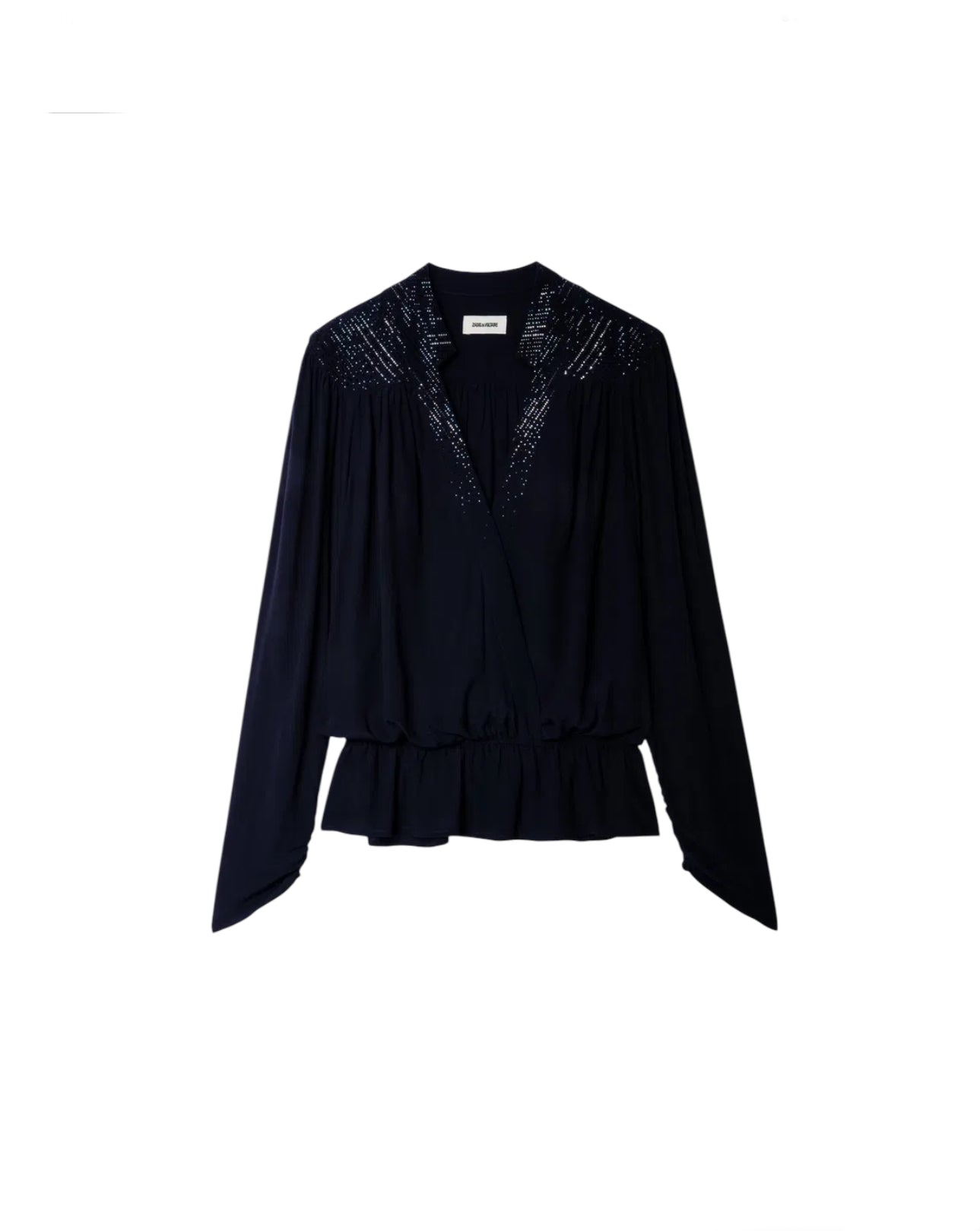 Zadig and Voltaire Tori Rhinestone Blouse
