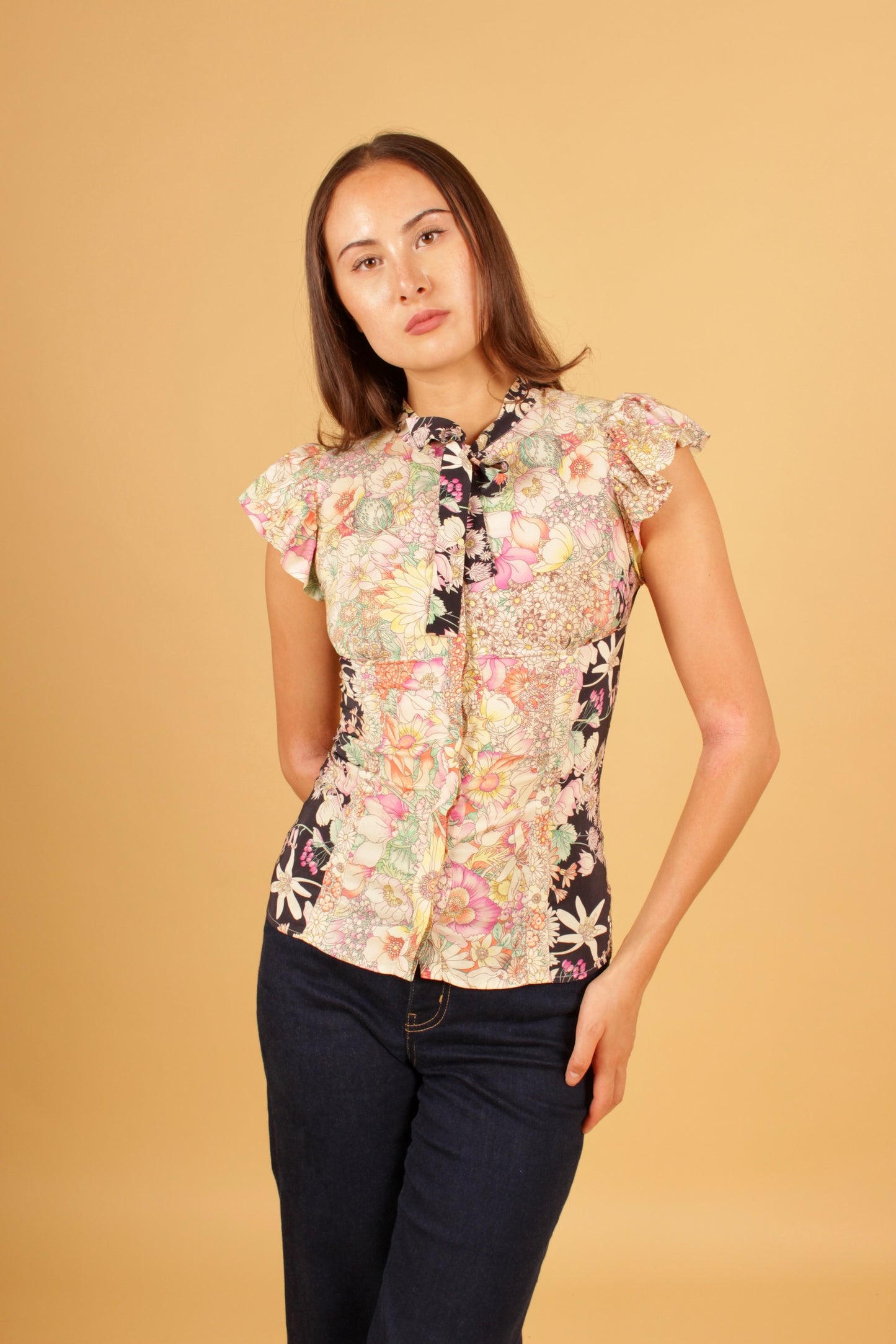 Gucci Silk Floral Blouses