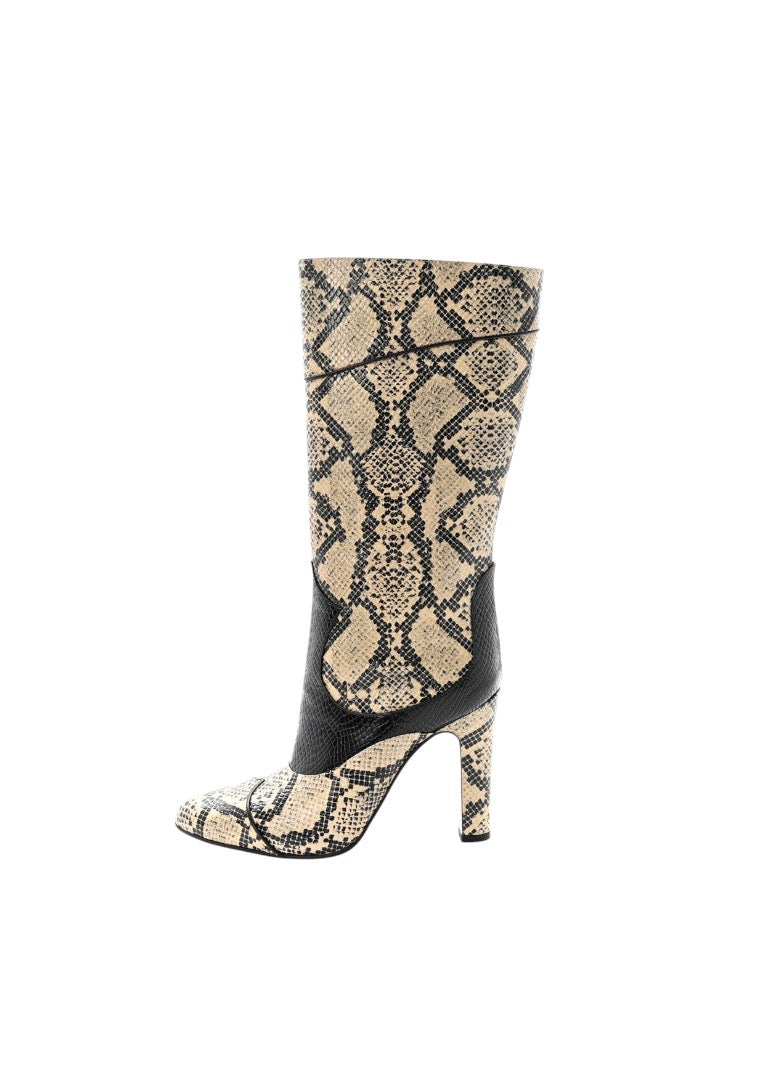 Gucci Snakeskin Leather Boots
