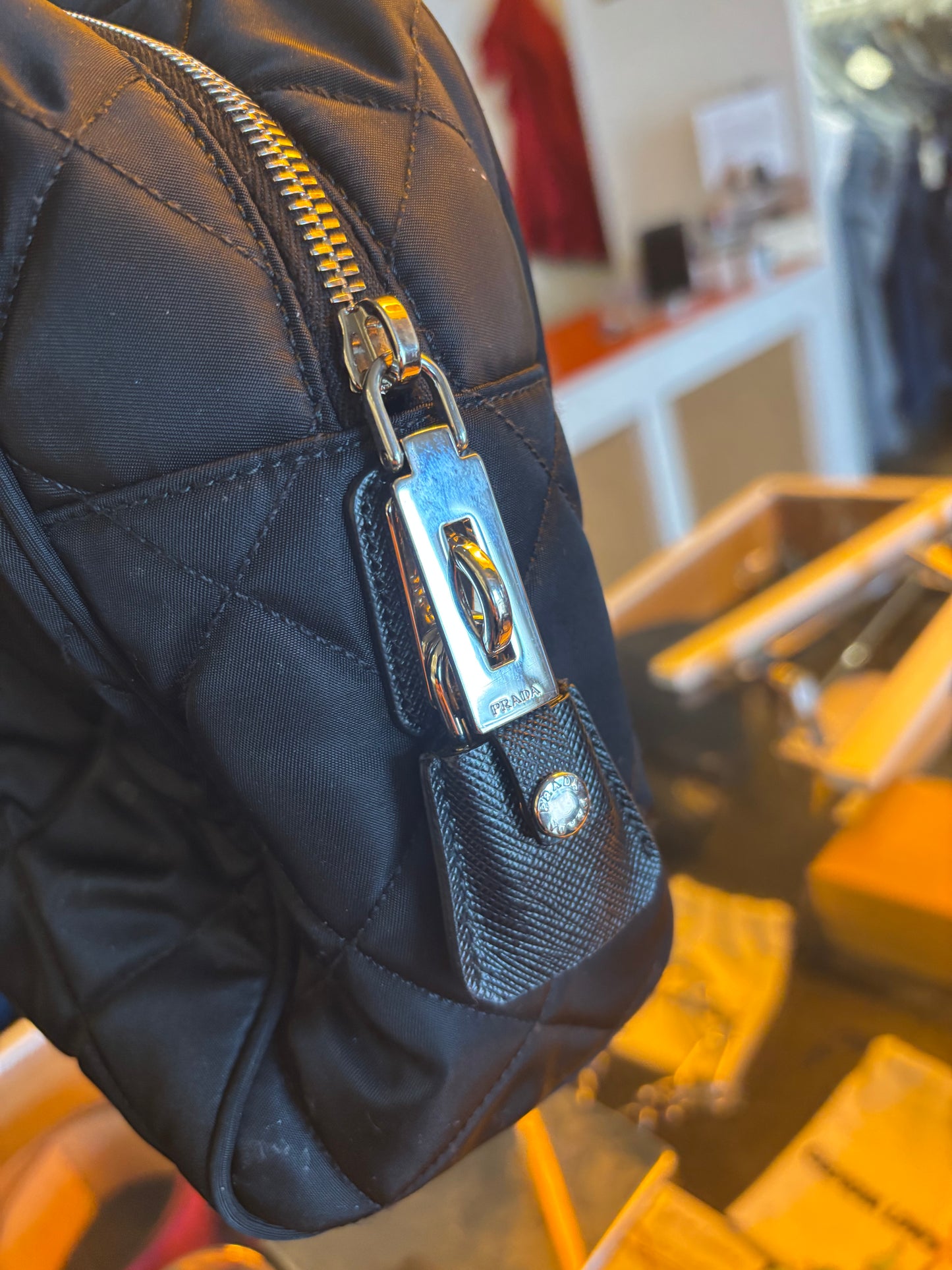 Prada Black Nylon Shoulder Bag