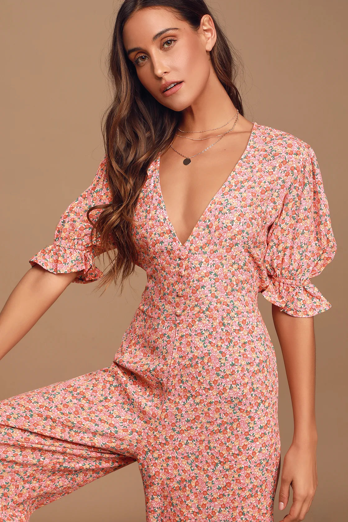 Faithful The Brand Floral Print Jumpsuit