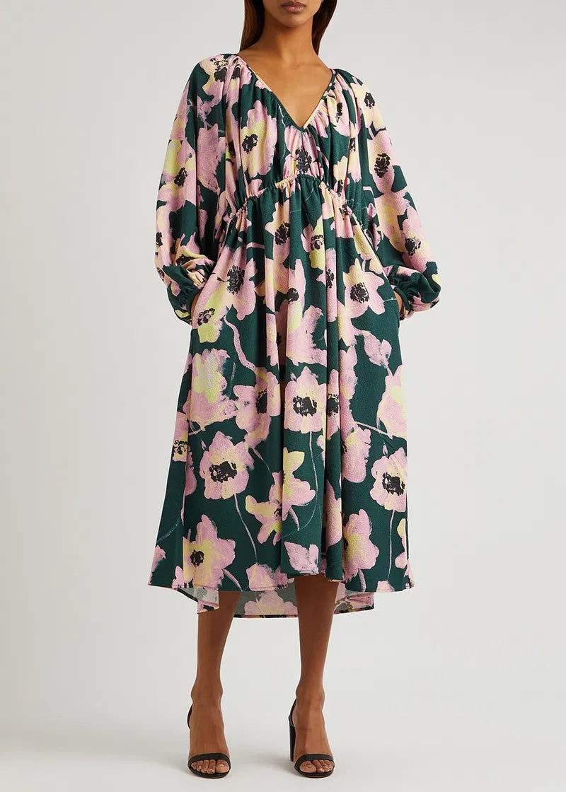 Stine Goya Abstract Floral Dress