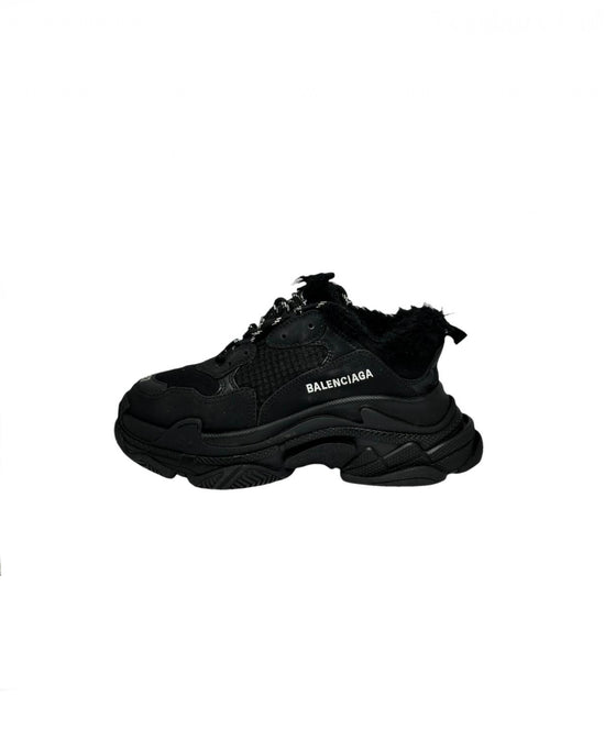 Balenciaga Triple S Faux Fur Lined Trainers