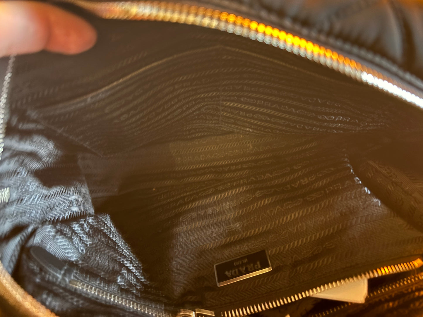 Prada Black Nylon Shoulder Bag