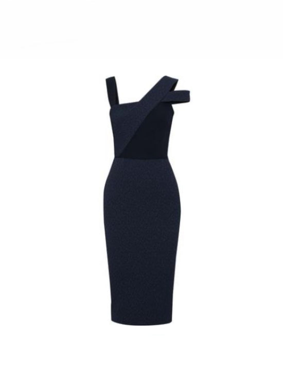 Roland Mouret Navy Cady Dress