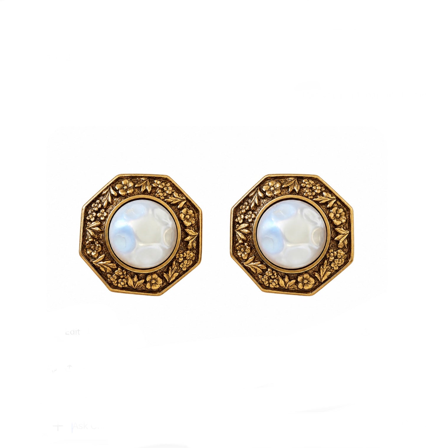 Chanel Vintage Pearl Earrings