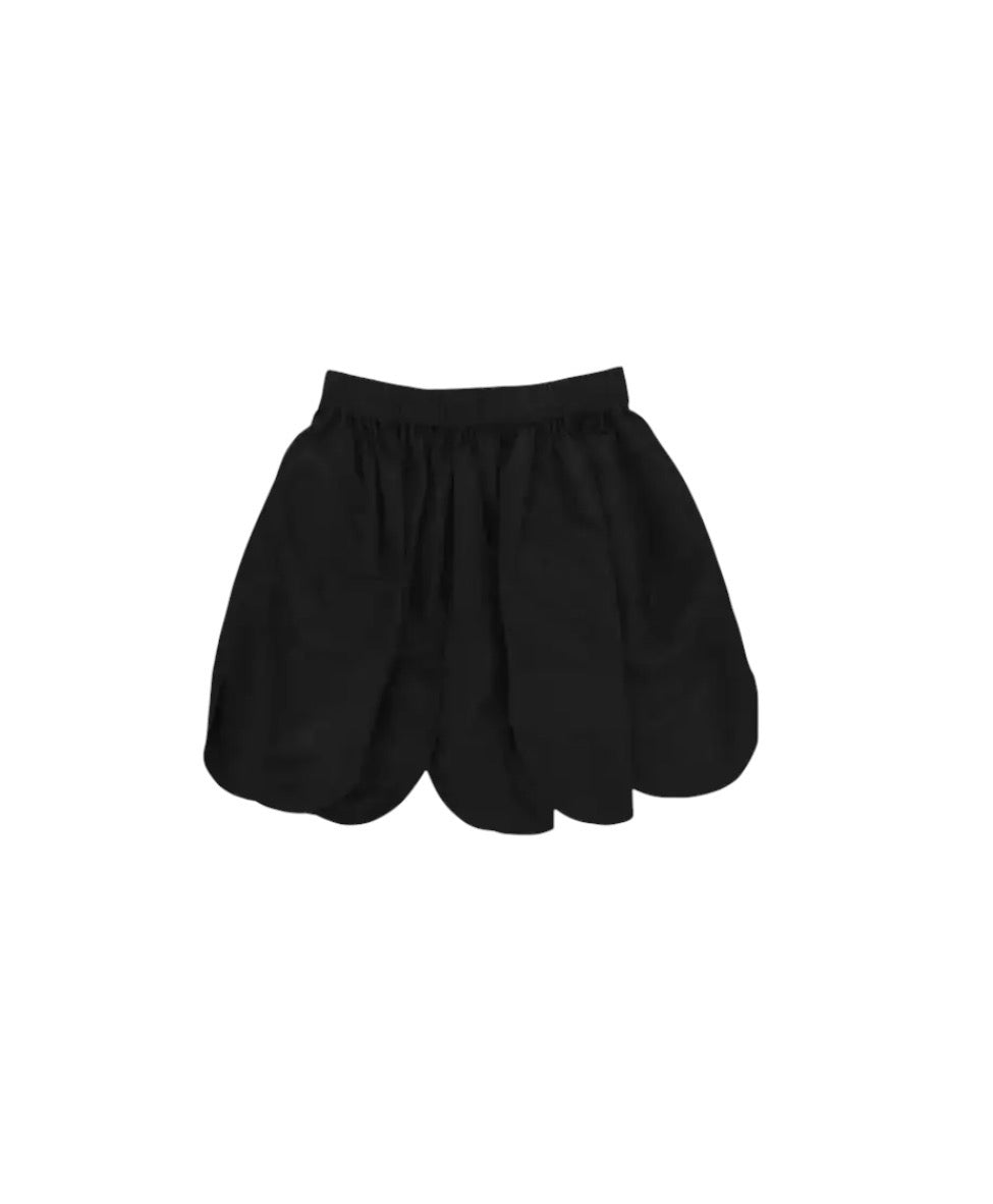 Simone Rocha Black Taffeta Petal Skirt